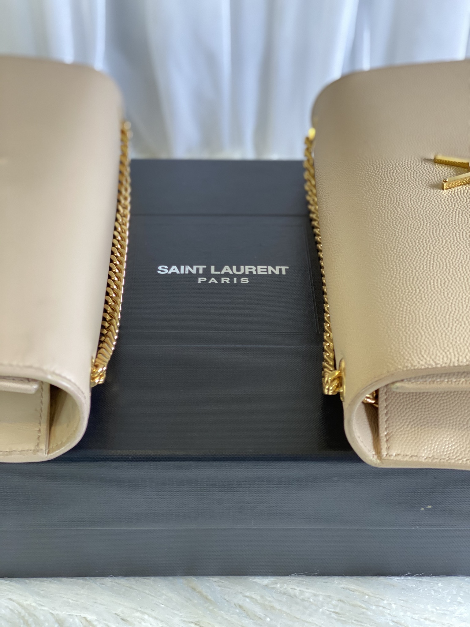 YSL Grained Leather vs Smooth - Adorn Collection