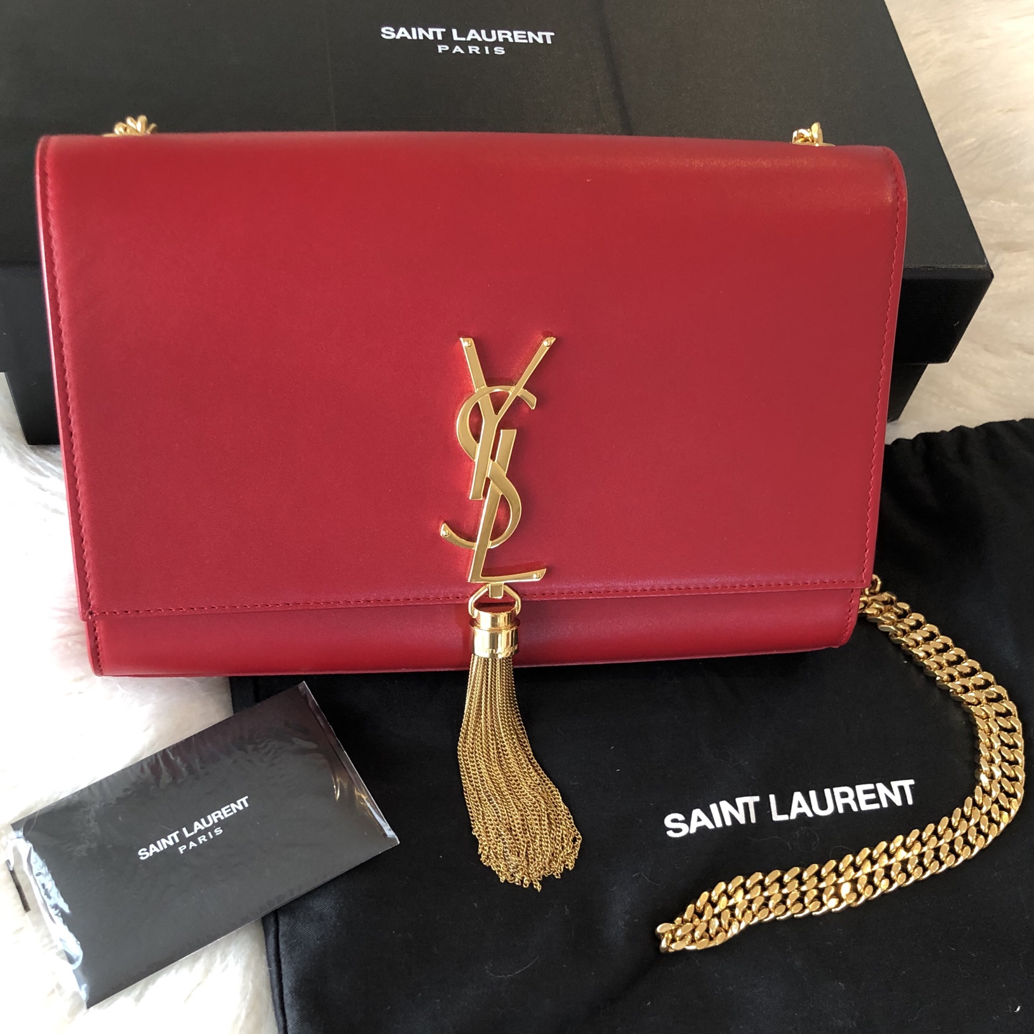 YSL Kate Red Designer Bag Hire