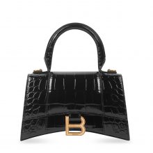 BALENCIAGA Hourglass XS Top Handle Bag – Black