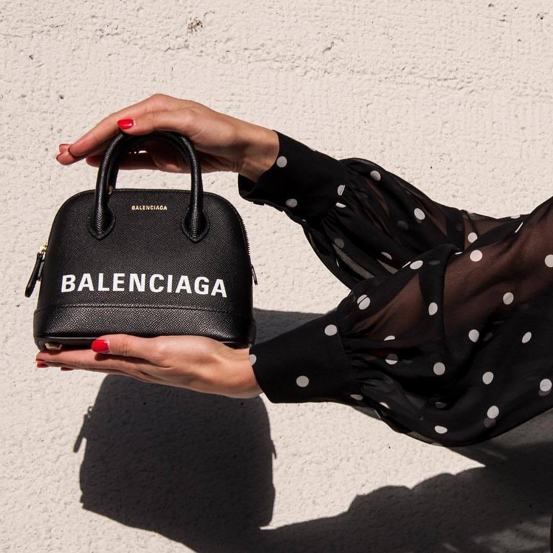 BALENCIAGA Ville xxs Top Handle Bag - Black